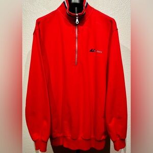 Vintage Rodeo Red Half-Zip Pullover Sweater - Size M (Men’s)
